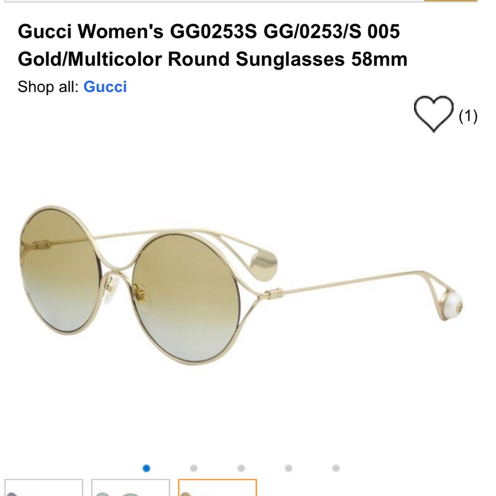 Gucci round sunglasses